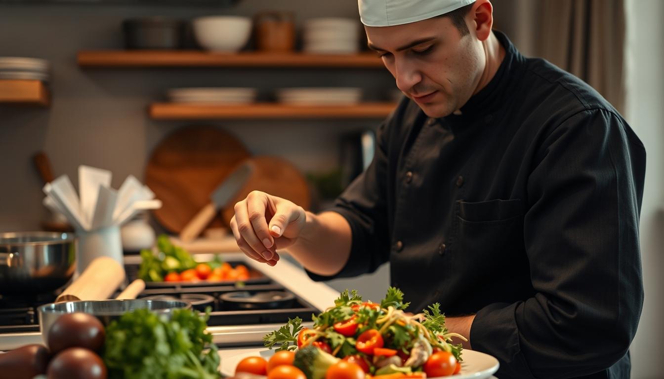 Ingredients prepared for a simple home dinner